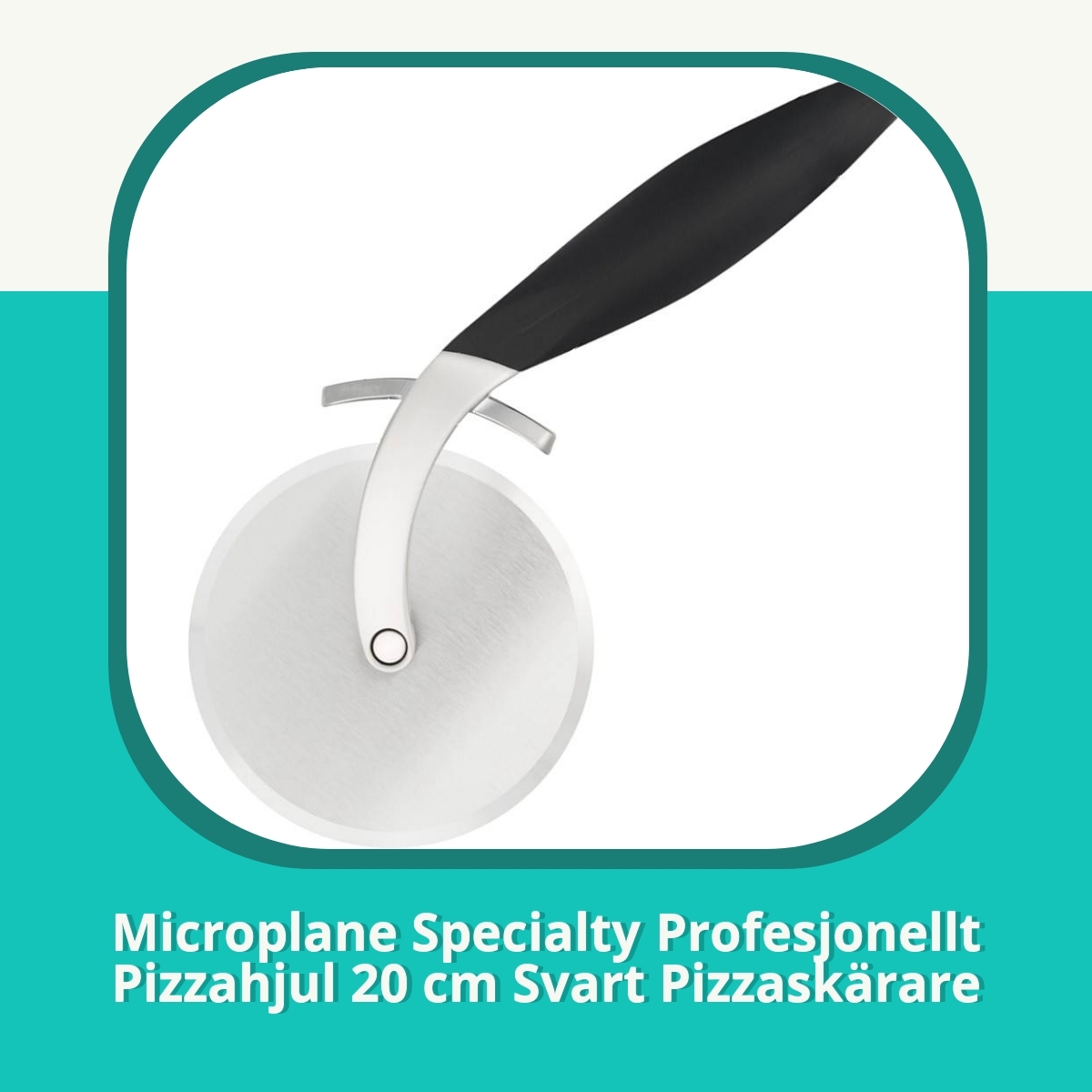 Recension af Microplane Specialty Profesjonellt Pizzahjul 20 cm Svart Pizzaskärare