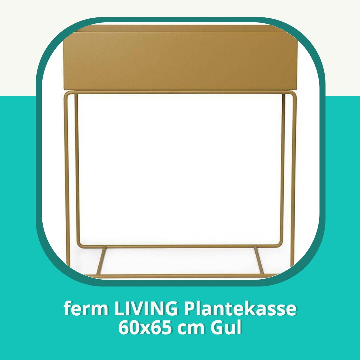 Anmeldelse ferm LIVING Plantekasse 60x65 cm Gul