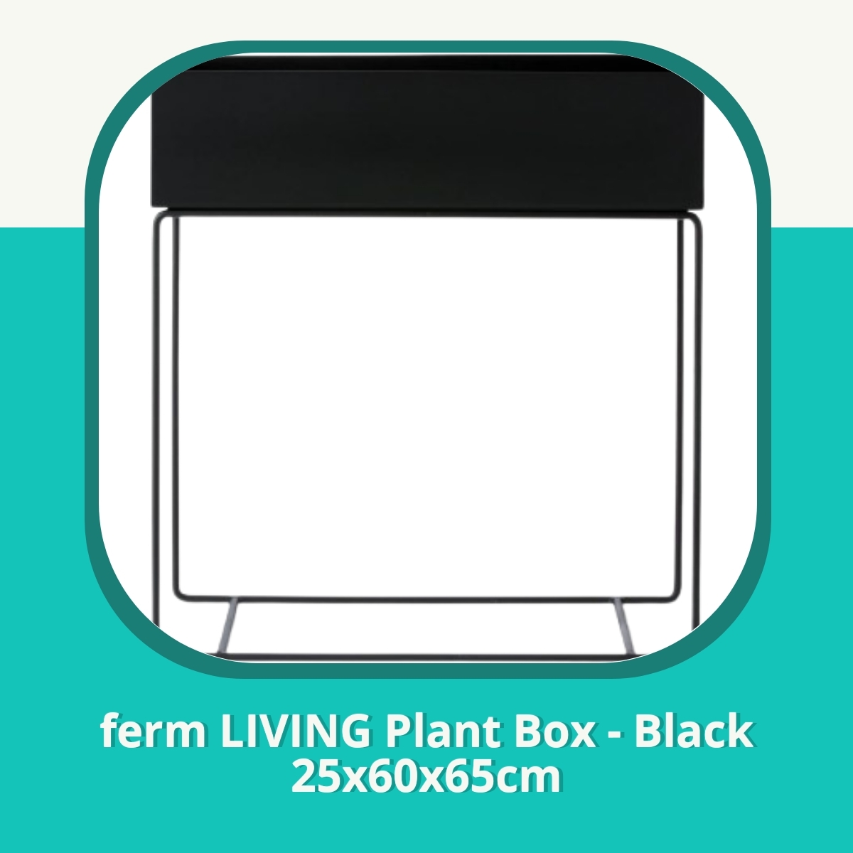 Anmeldelse af ferm LIVING Plant Box - Black 25x60x65cm