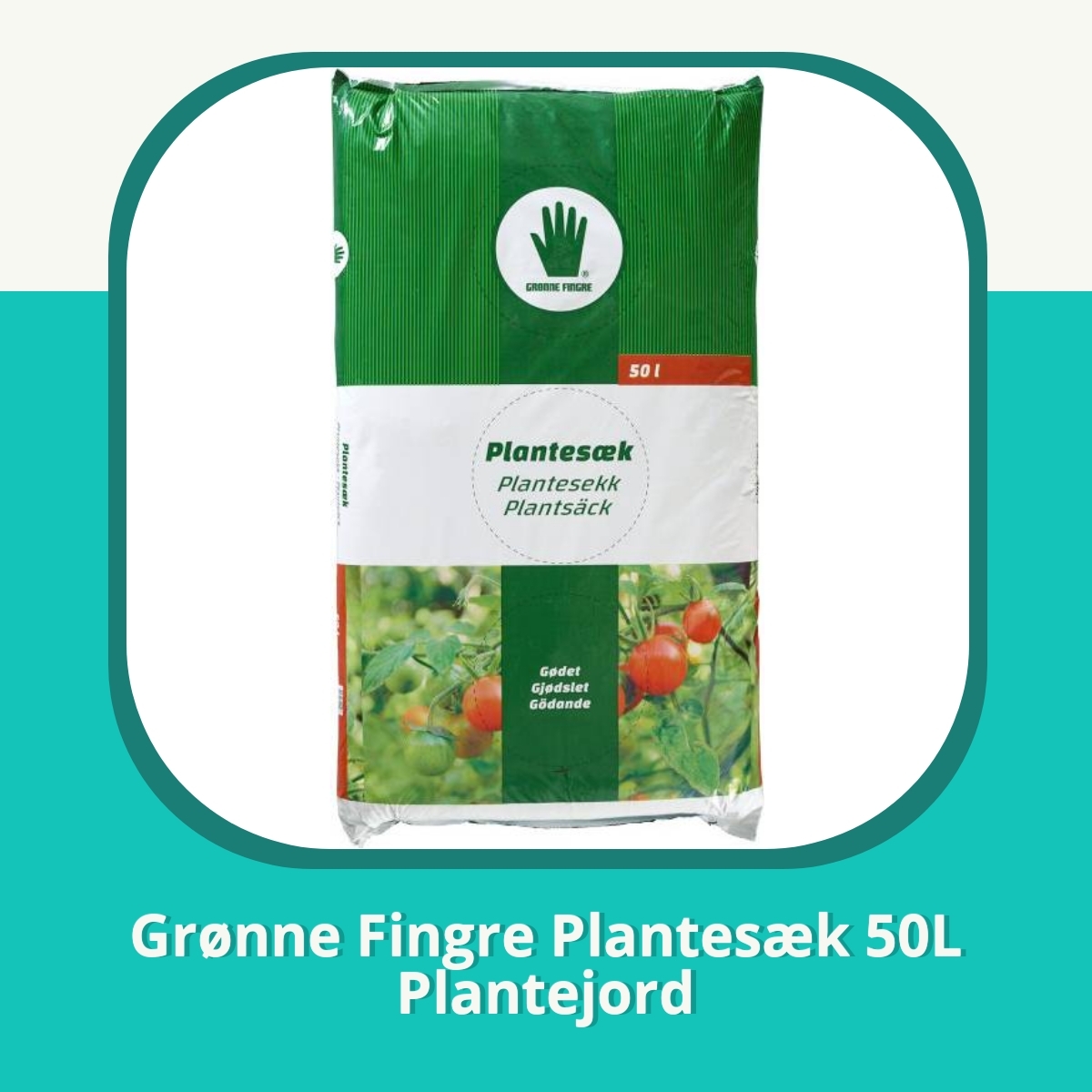 Anmeldelse af Grønne Fingre Plantesæk 50L Plantejord