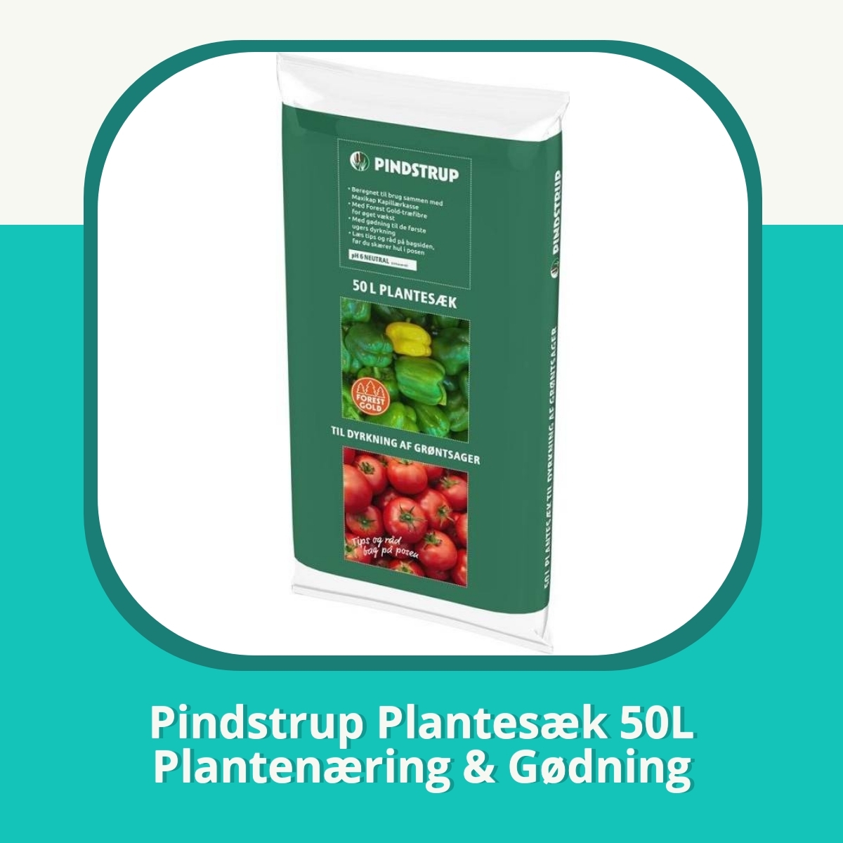 Anmeldelse af Pindstrup Plantesæk 50L Plantenæring & Gødning