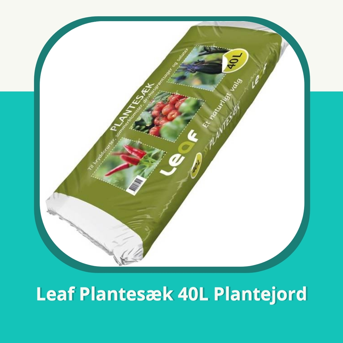 Anmeldelse af Leaf Plantesæk 40L Plantejord