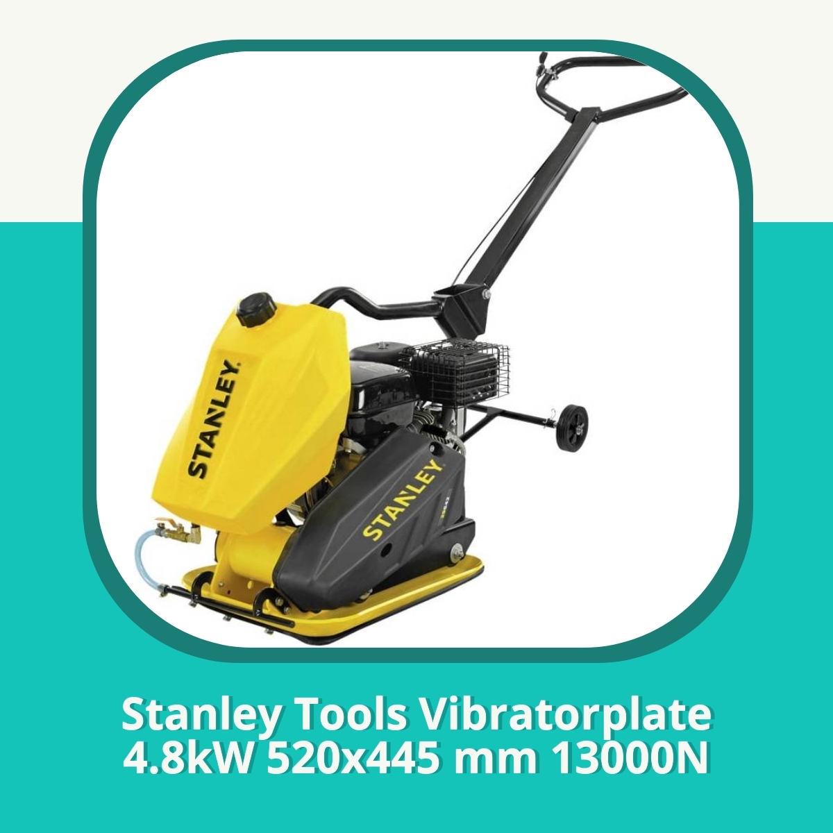 Anmeldelse af Stanley Tools Vibratorplate 4.8kW 520x445 mm 13000N