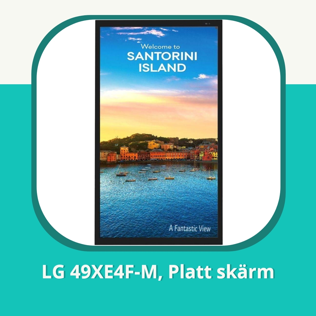 Recension af LG 49XE4F-M, Platt skärm