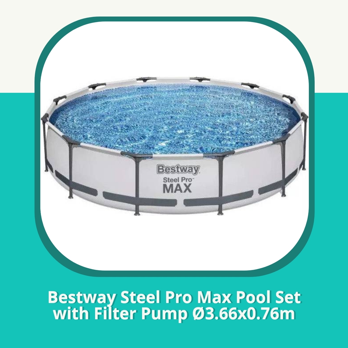 Anmeldelse af Bestway Steel Pro Max Pool Set with Filter Pump Ø3.66x0.76m