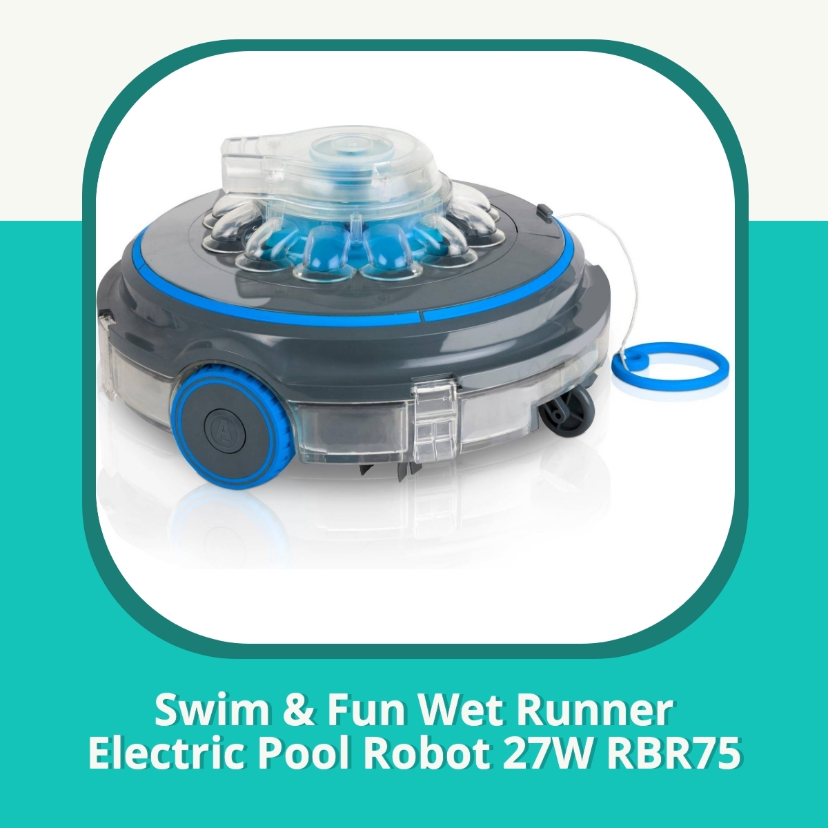 Recension af Swim & Fun Wet Runner Electric Pool Robot 27W RBR75