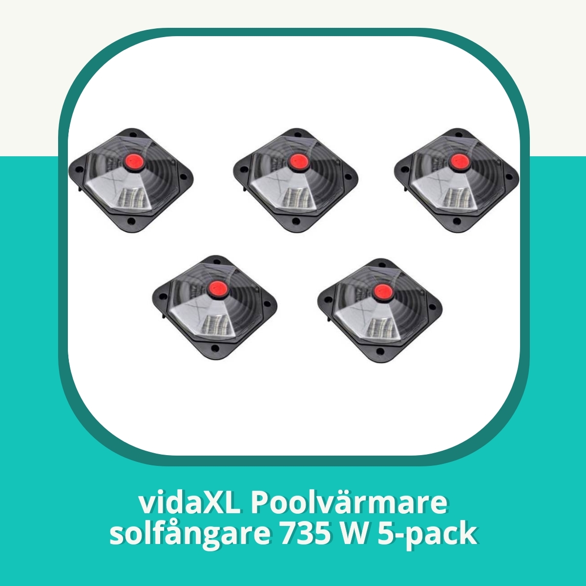 Recension vidaXL Poolvärmare solfångare 735 W 5-pack