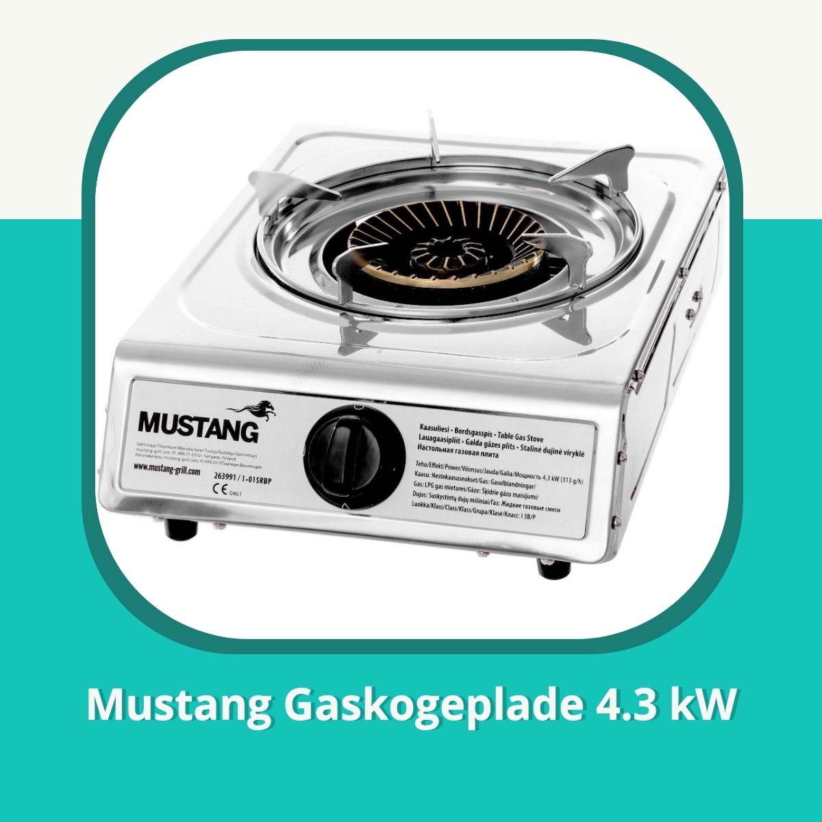 Anmeldelse af Mustang Gaskogeplade 4.3 kW
