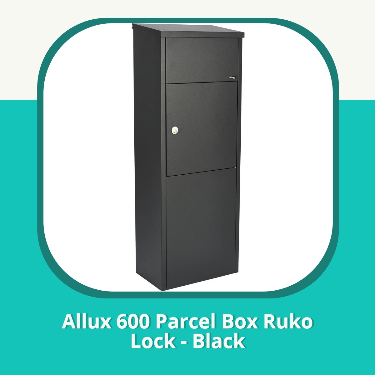 Anmeldelse af Allux 600 Parcel Box Ruko Lock - Black