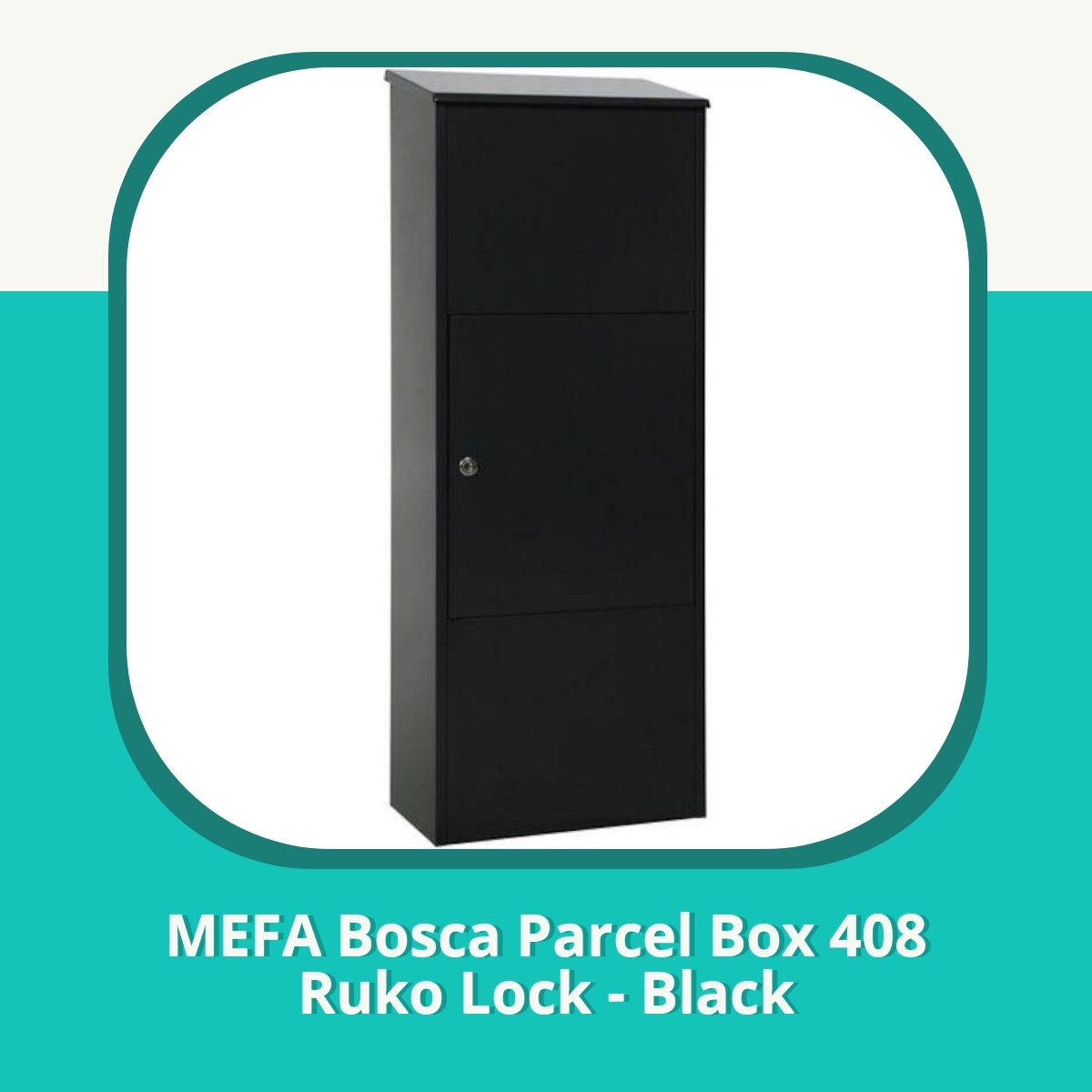 Anmeldelse af MEFA Bosca Parcel Box 408 Ruko Lock - Black