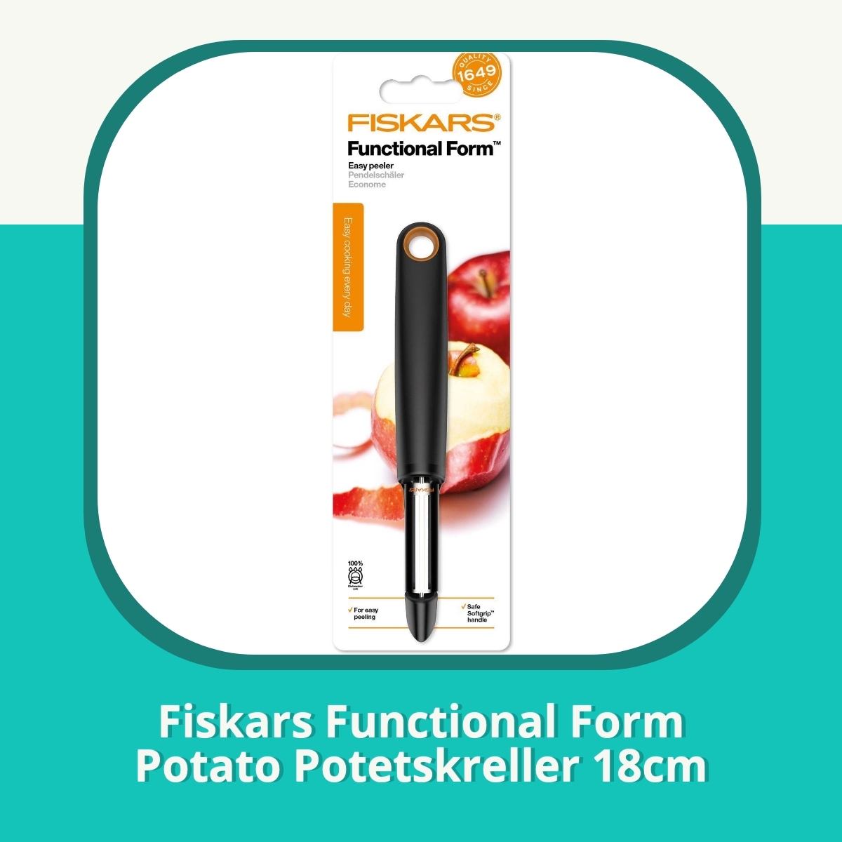 Anmeldelse af Fiskars Functional Form Potato Potetskreller 18cm
