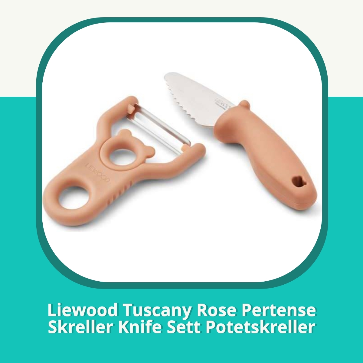Anmeldelse af Liewood Tuscany Rose Pertense Skreller Knife Sett Potetskreller