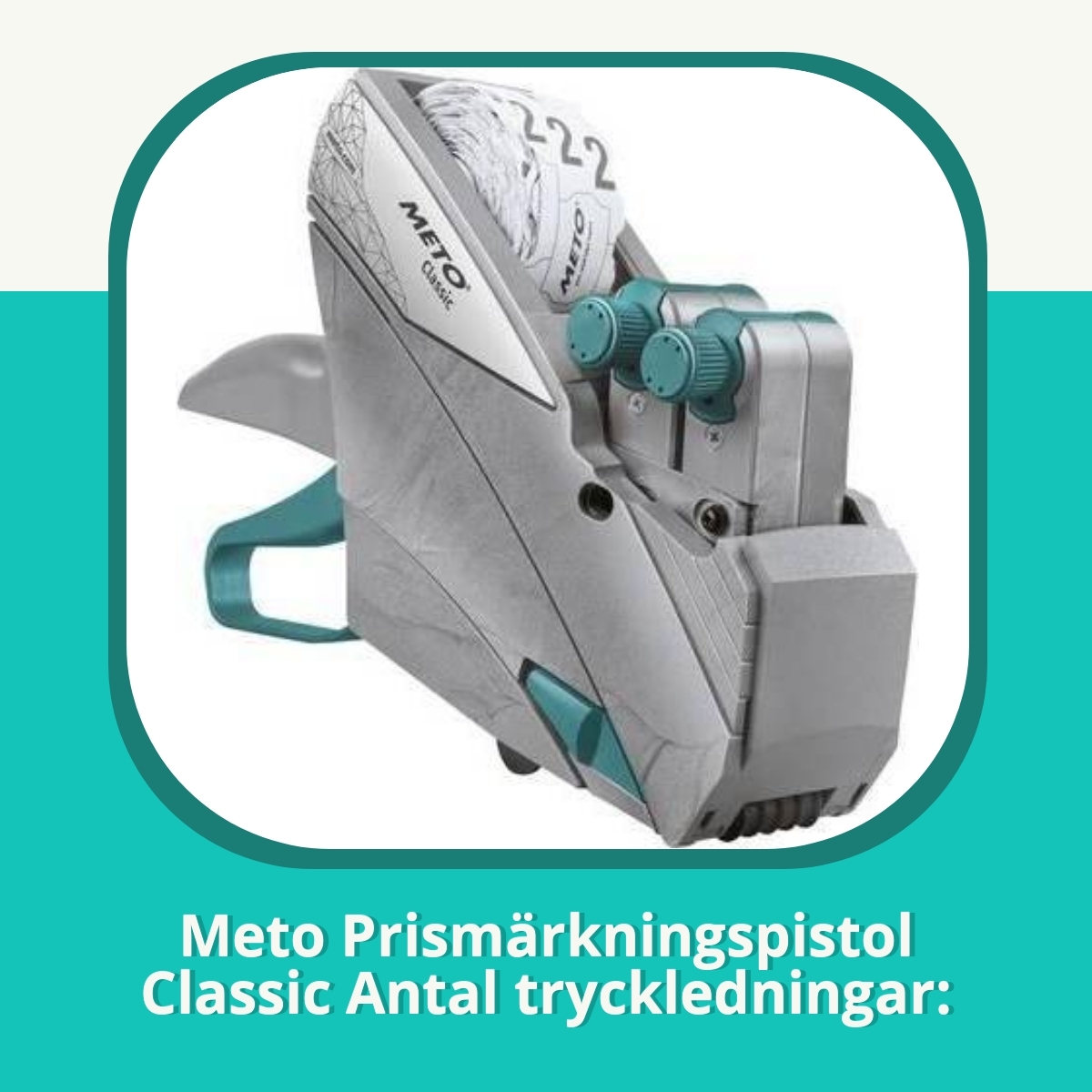 Recension af Meto Prismärkningspistol Classic Antal tryckledningar: