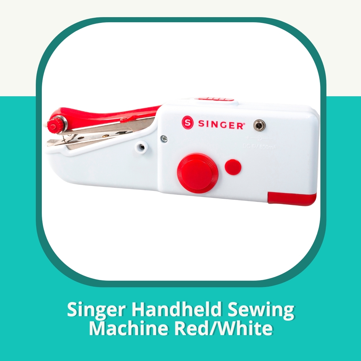 Anmeldelse af Singer Handheld Sewing Machine Red/White