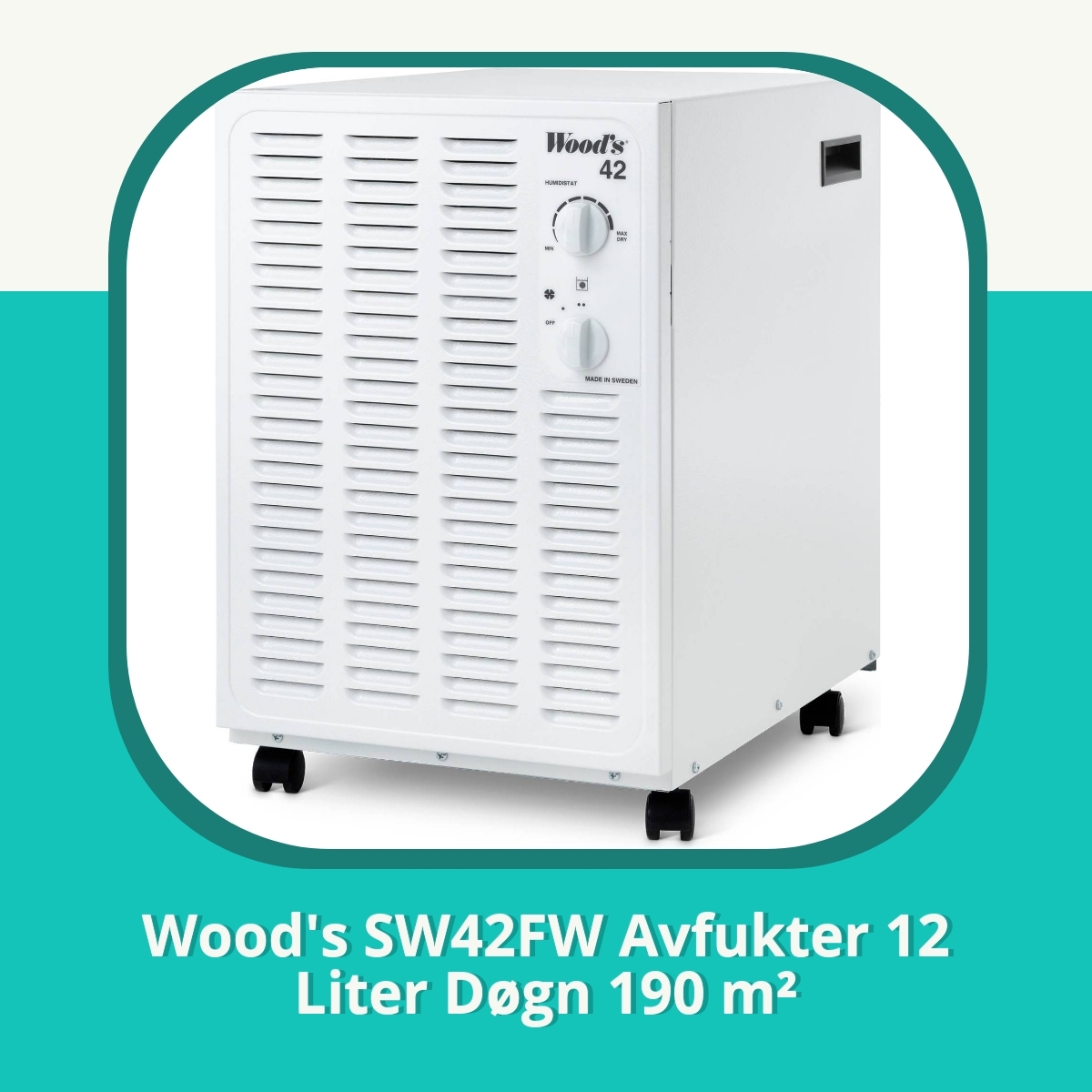 Anmeldelse af Wood's SW42FW Avfukter 12 Liter Døgn 190 m²