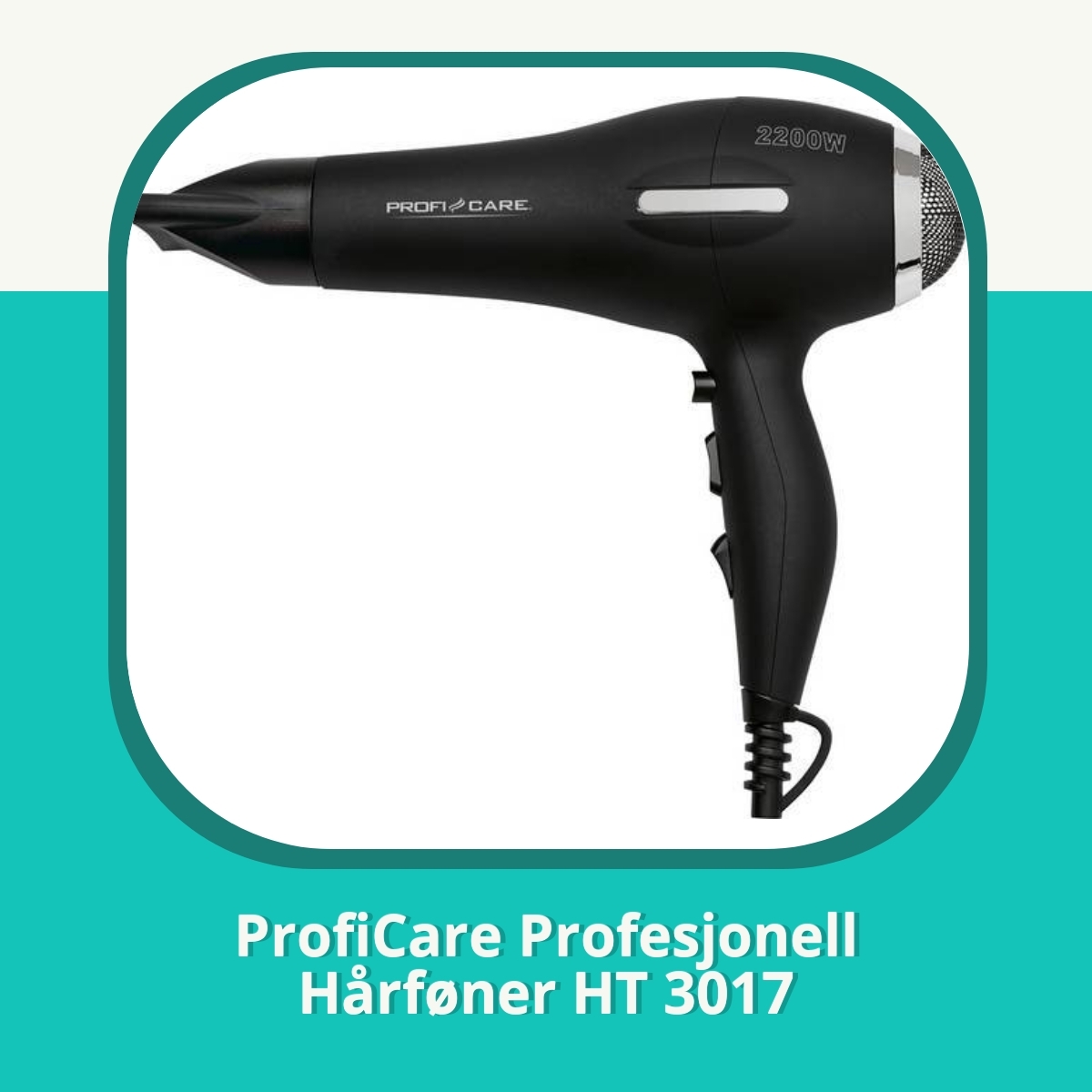 Anmeldelse af ProfiCare Profesjonell Hårføner HT 3017