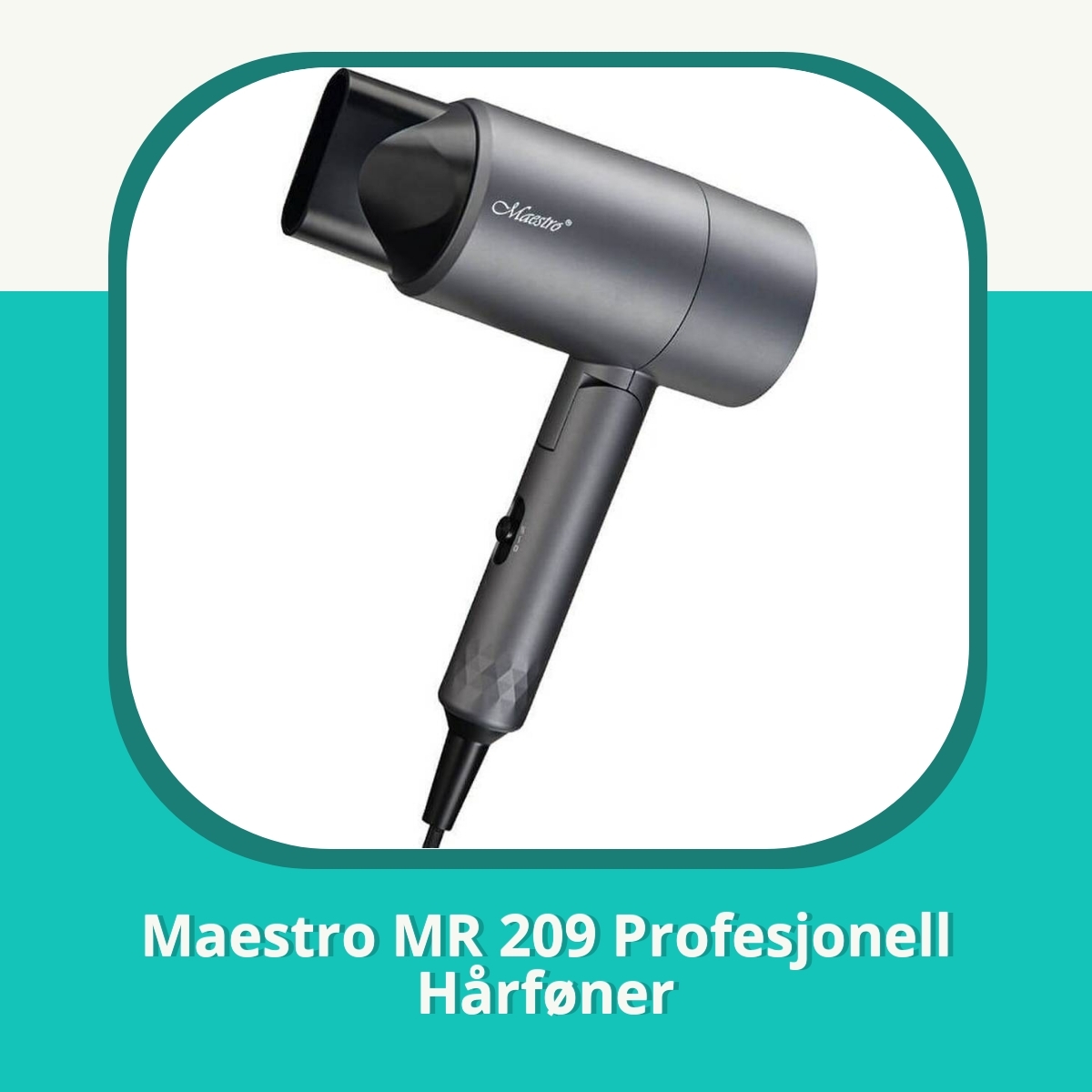 Anmeldelse af Maestro MR 209 Profesjonell Hårføner