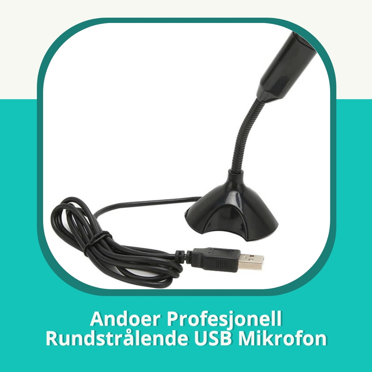 Anmeldelse af Andoer Profesjonell Rundstrålende USB Mikrofon