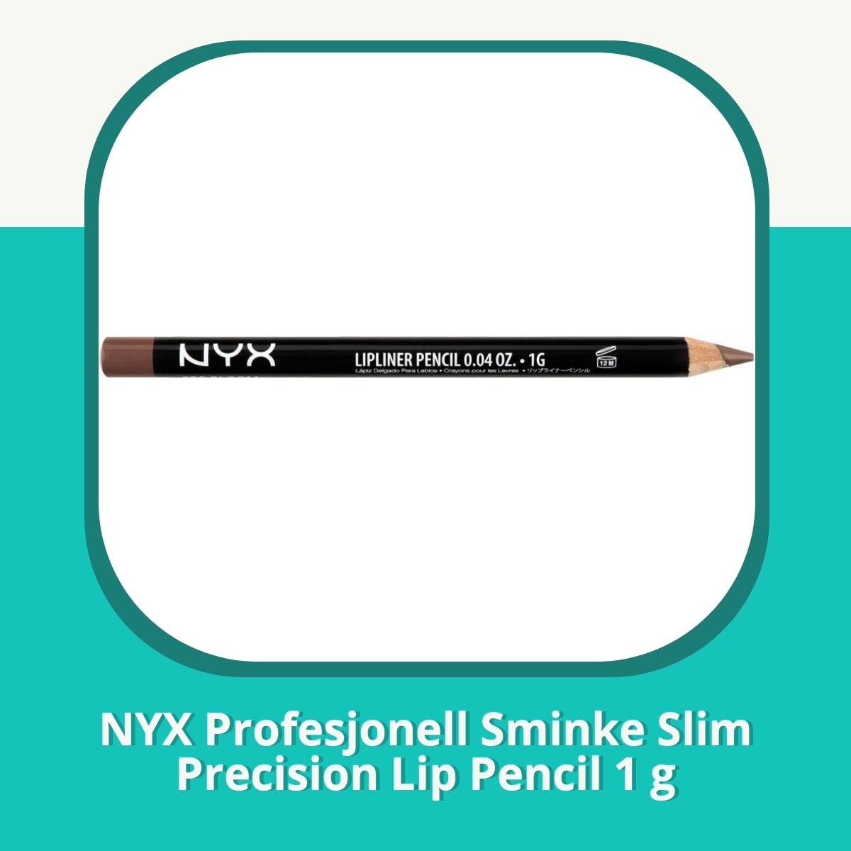 Anmeldelse af NYX Profesjonell Sminke Slim Precision Lip Pencil 1 g