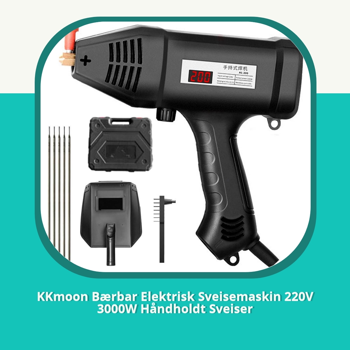 Anmeldelse af KKmoon Bærbar Elektrisk Sveisemaskin 220V 3000W Håndholdt Sveiser