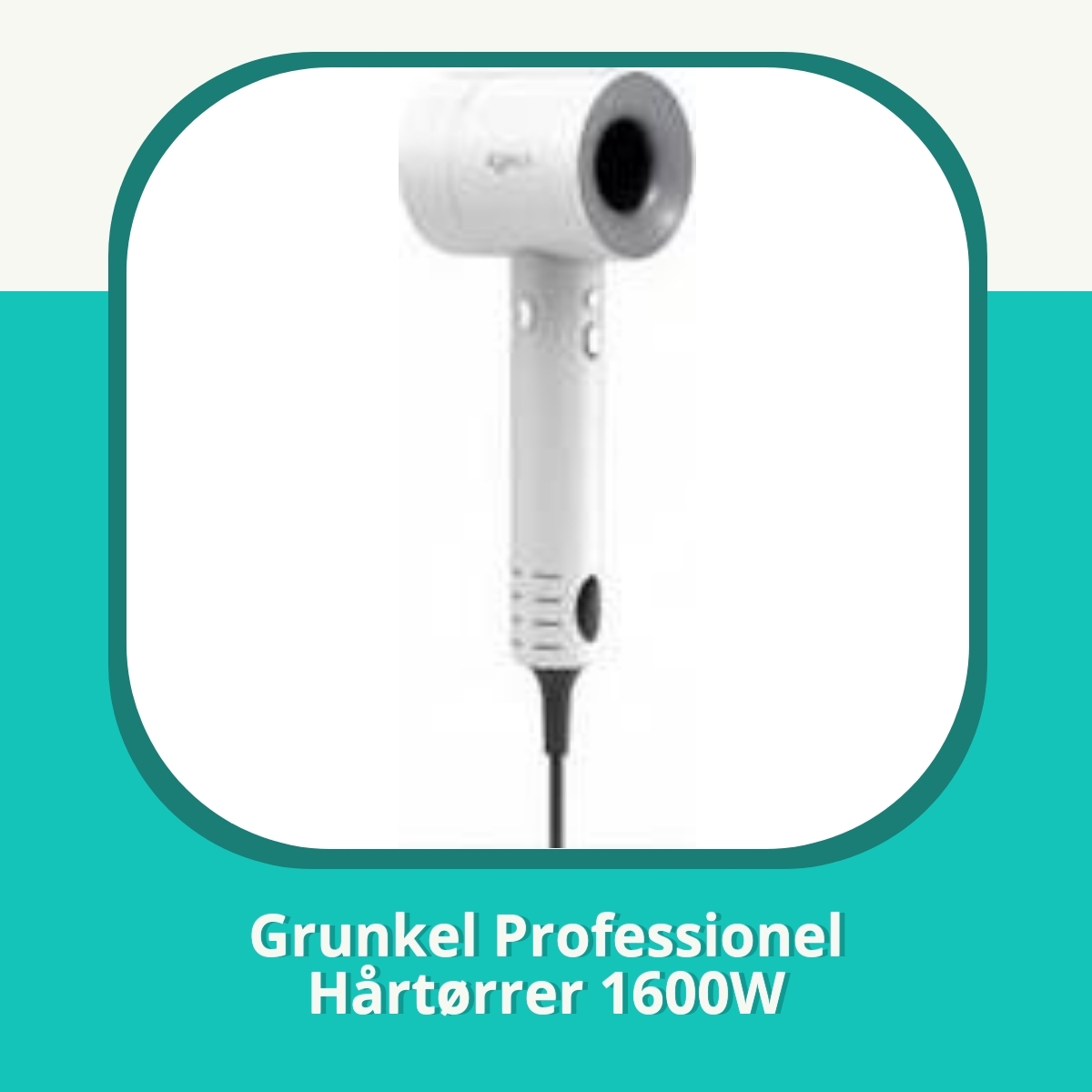 Anmeldelse af Grunkel Professionel Hårtørrer 1600W