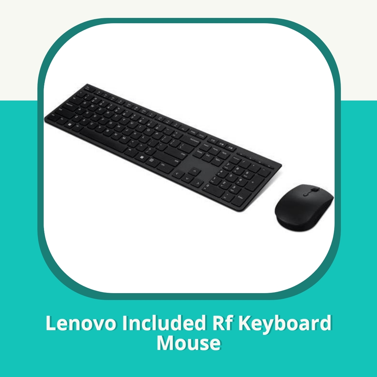 Anmeldelse af Lenovo Included Rf Keyboard Mouse