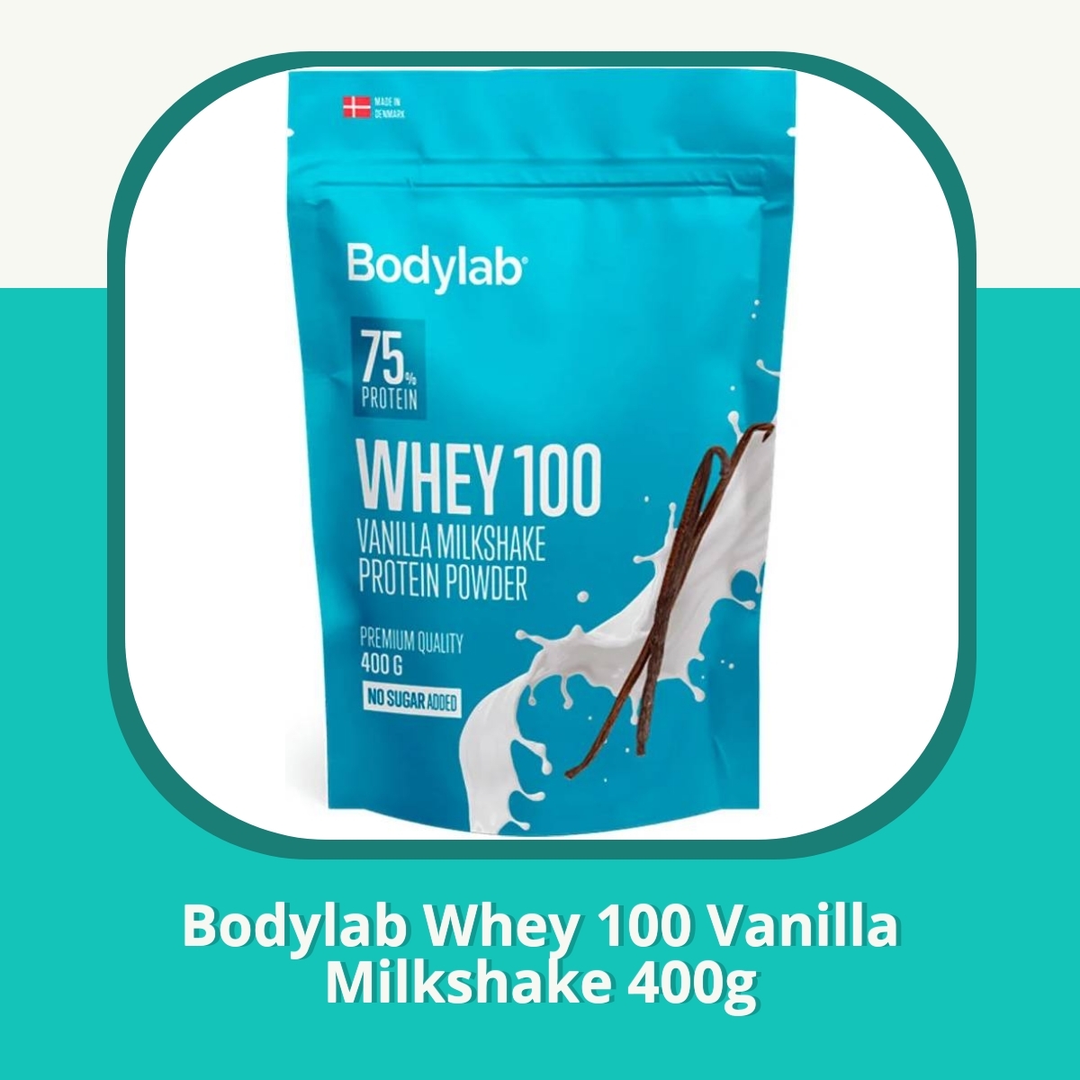 Anmeldelse af Bodylab Whey 100 Vanilla Milkshake 400g