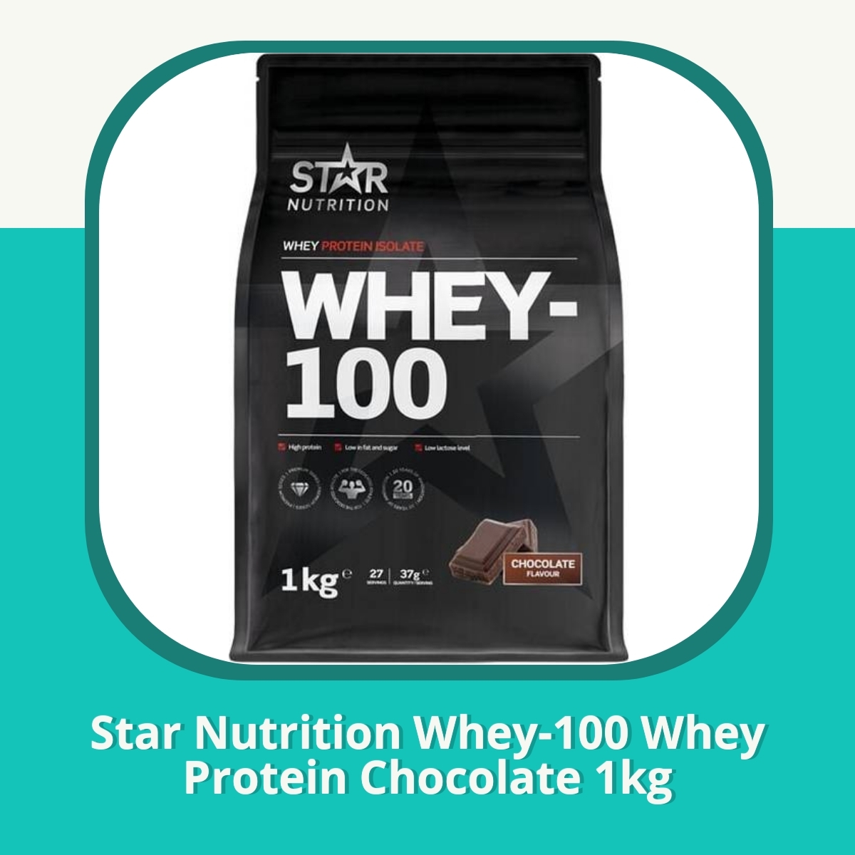 Anmeldelse af Star Nutrition Whey-100 Whey Protein Chocolate 1kg