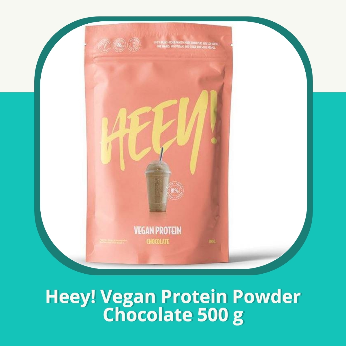 Anmeldelse af Heey! Vegan Protein Powder Chocolate 500 g