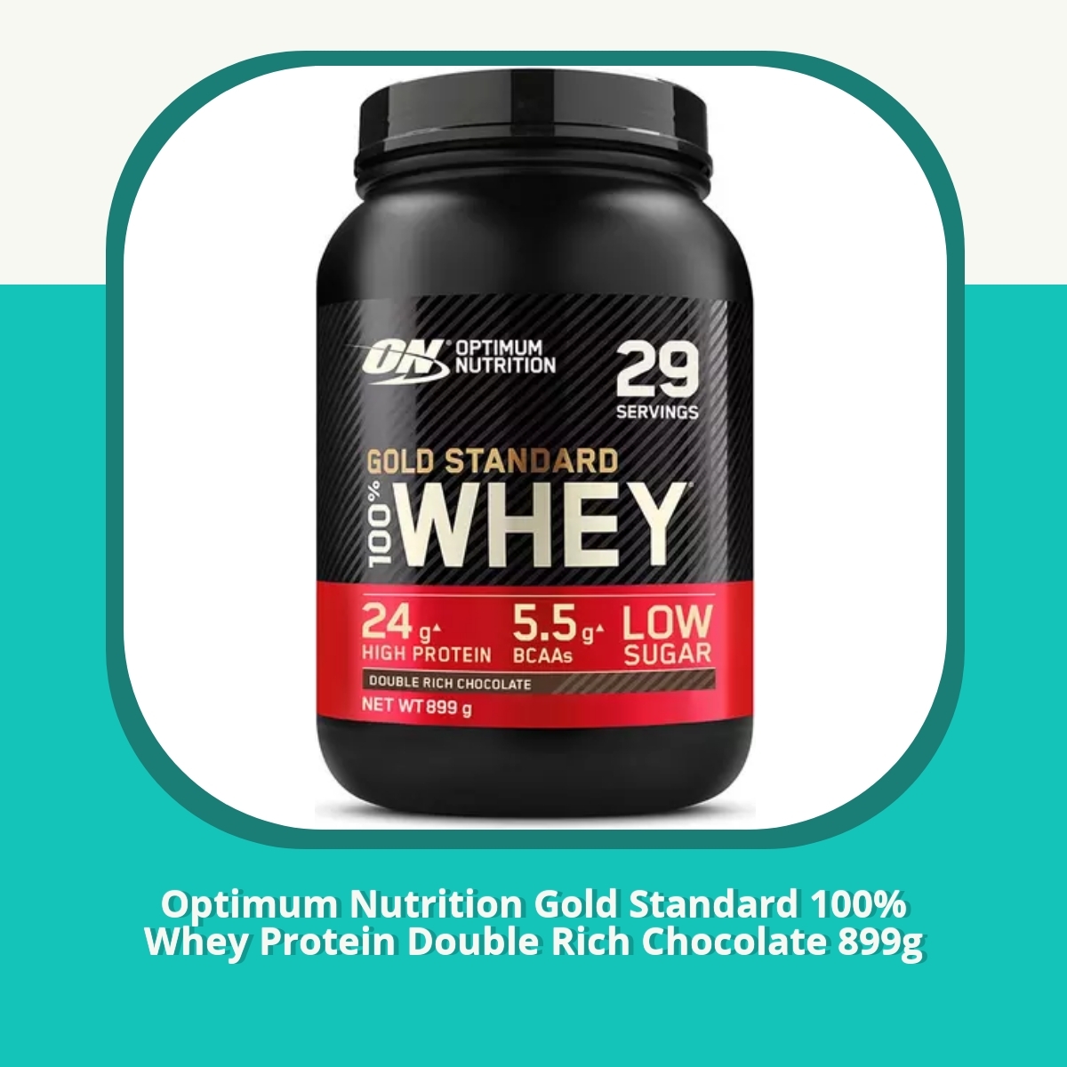 Anmeldelse Optimum Nutrition Gold Standard 100% Whey Protein Double Rich Chocolate 899g