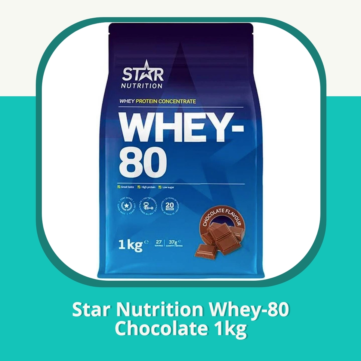 Anmeldelse af Star Nutrition Whey-80 Chocolate 1kg
