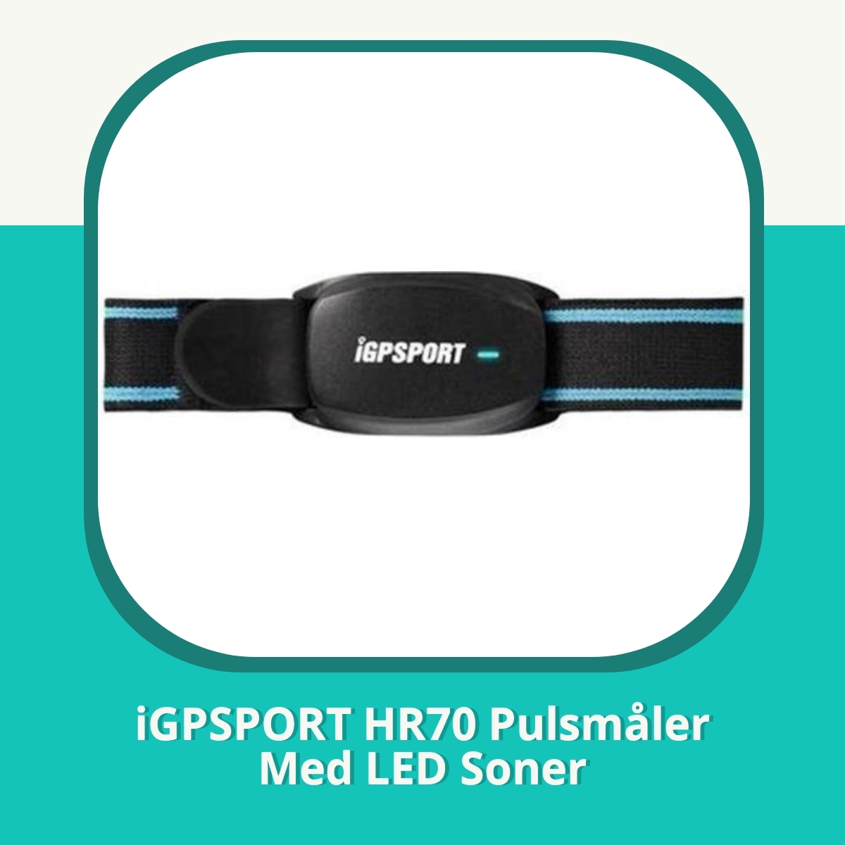 Anmeldelse iGPSPORT HR70 Pulsmåler Med LED Soner