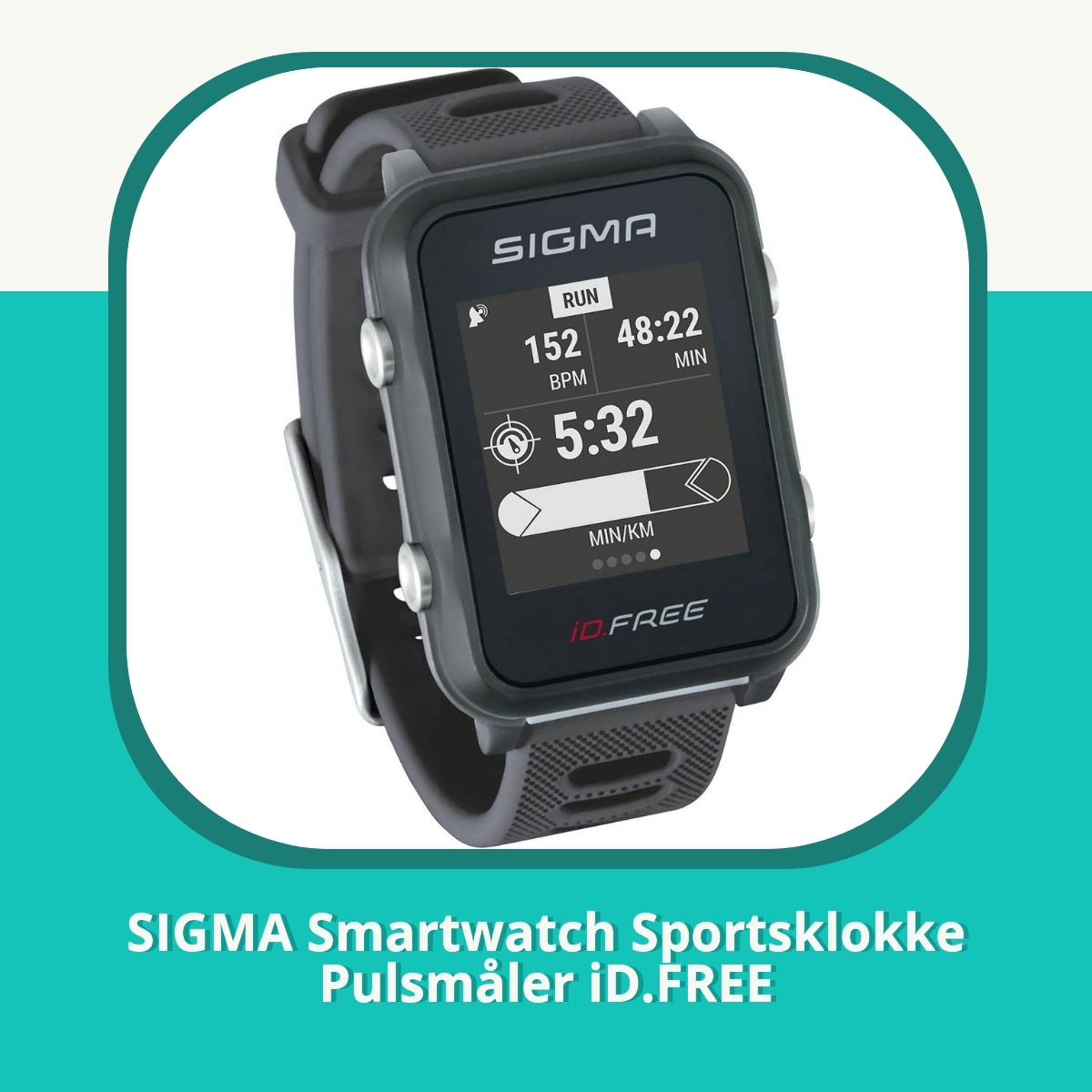 Anmeldelse af SIGMA Smartwatch Sportsklokke Pulsmåler iD.FREE