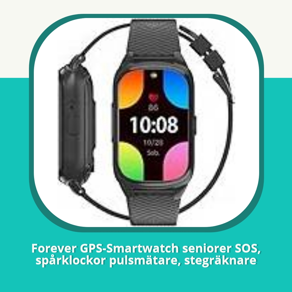 Recension af Forever GPS-Smartwatch seniorer SOS, spårklockor pulsmätare, stegräknare