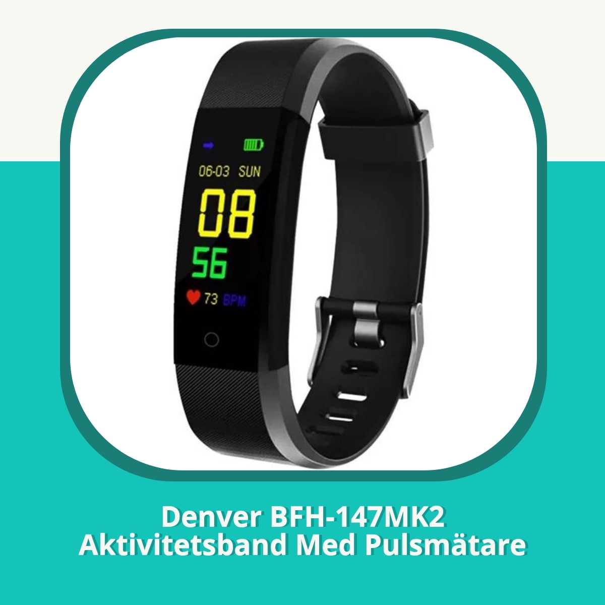 Recension Denver BFH-147MK2 Aktivitetsband Med Pulsmätare
