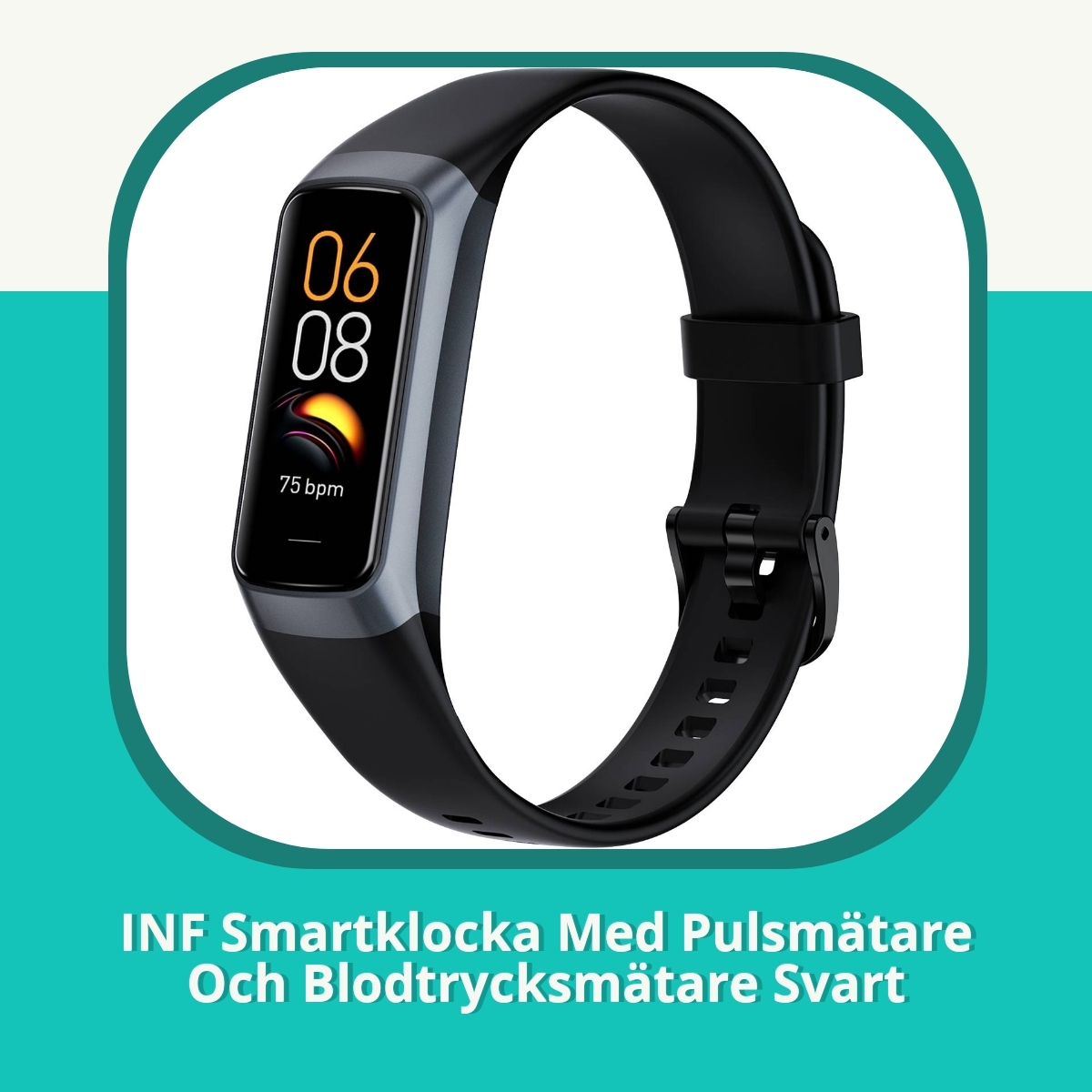 Recension af INF Smartklocka Med Pulsmätare Och Blodtrycksmätare Svart
