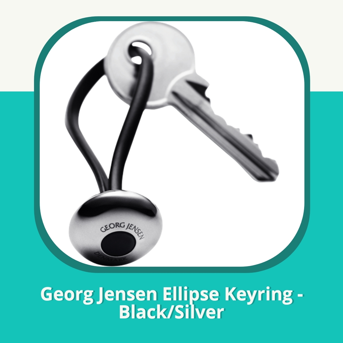 Anmeldelse af Georg Jensen Ellipse Keyring - Black/Silver