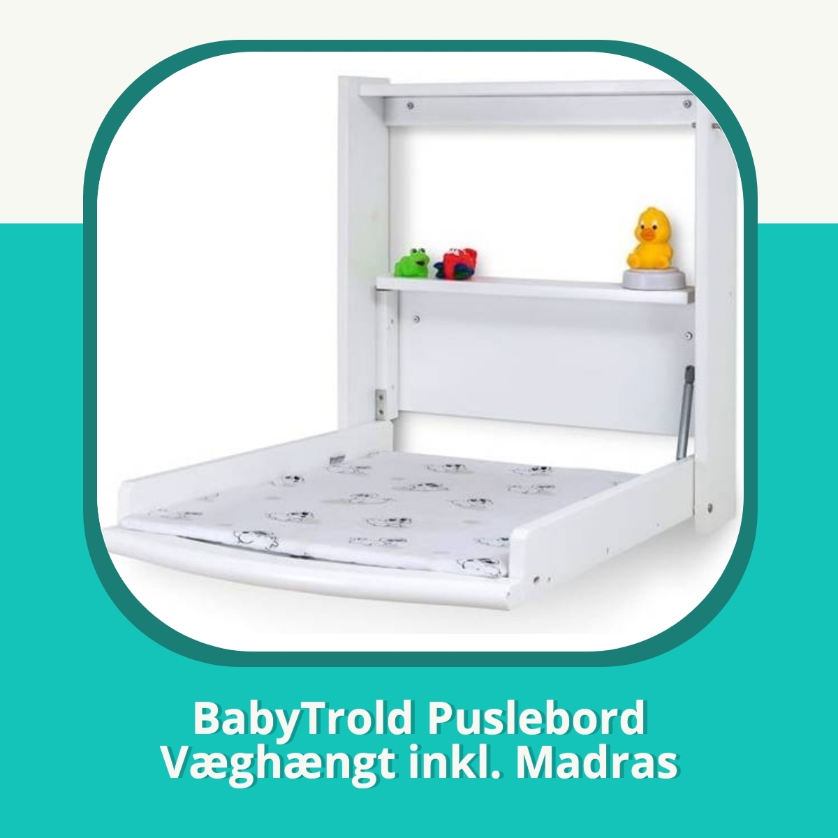 Anmeldelse af BabyTrold Puslebord Væghængt inkl. Madras