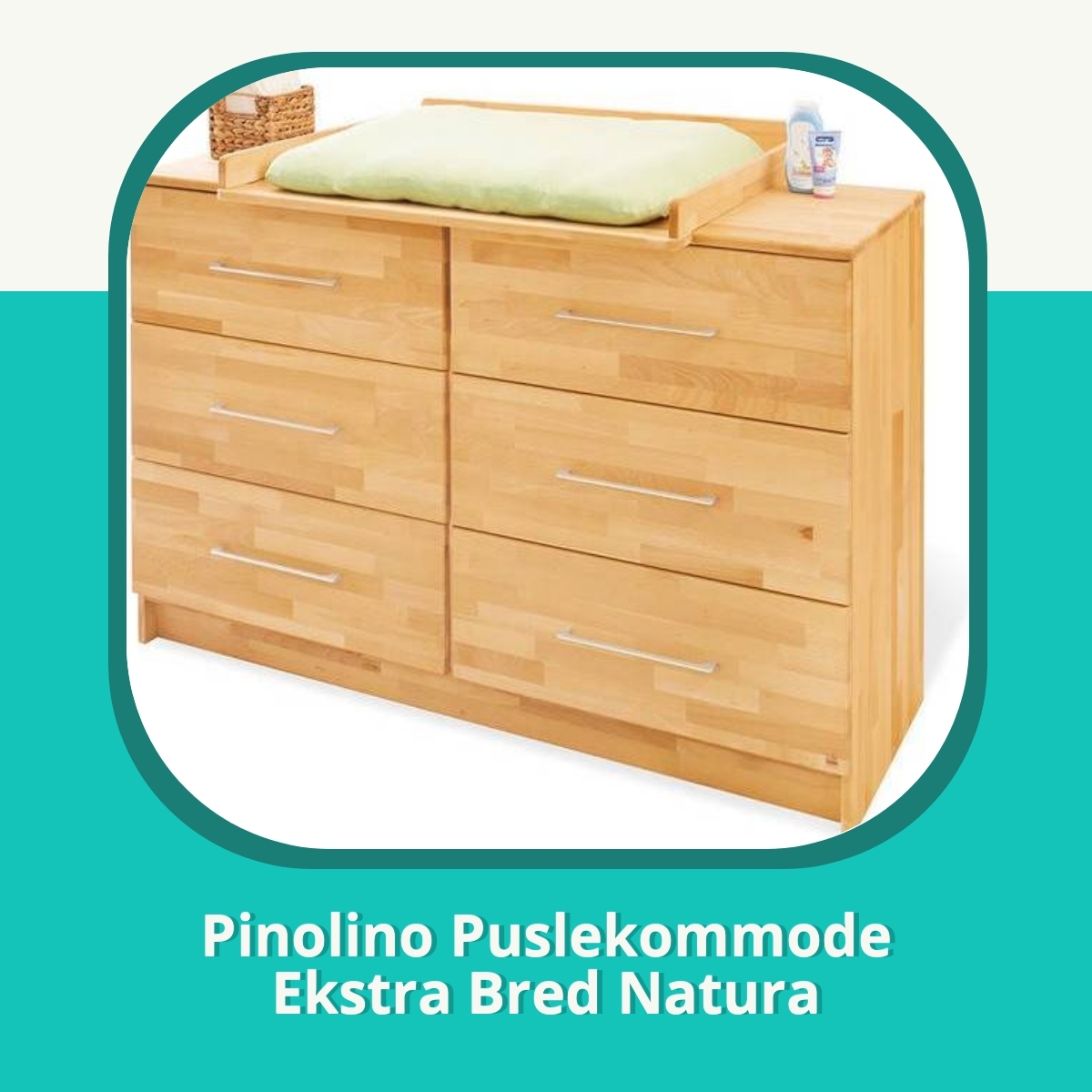 Anmeldelse af Pinolino Puslekommode Ekstra Bred Natura