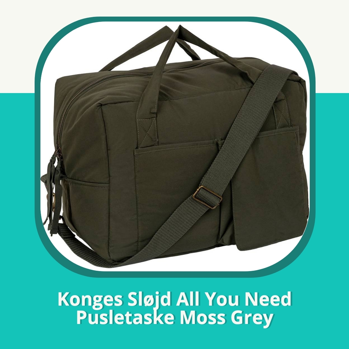 Anmeldelse af Konges Sløjd All You Need Pusletaske Moss Grey