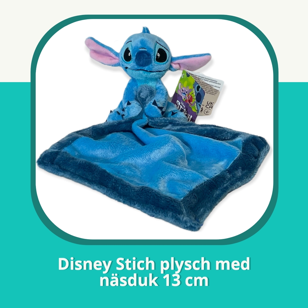 Recension Disney Stich plysch med näsduk 13 cm
