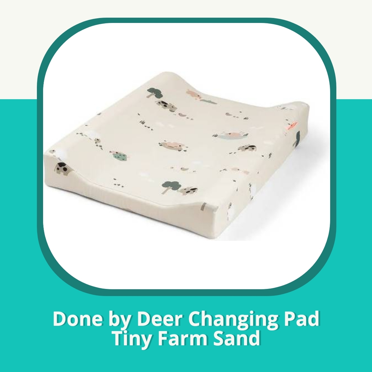 Recension af Done by Deer Changing Pad Tiny Farm Sand