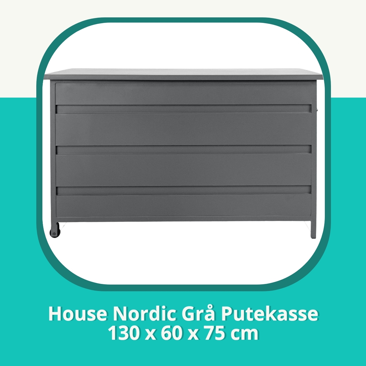 Recension House Nordic Grå Putekasse 130 x 60 x 75 cm