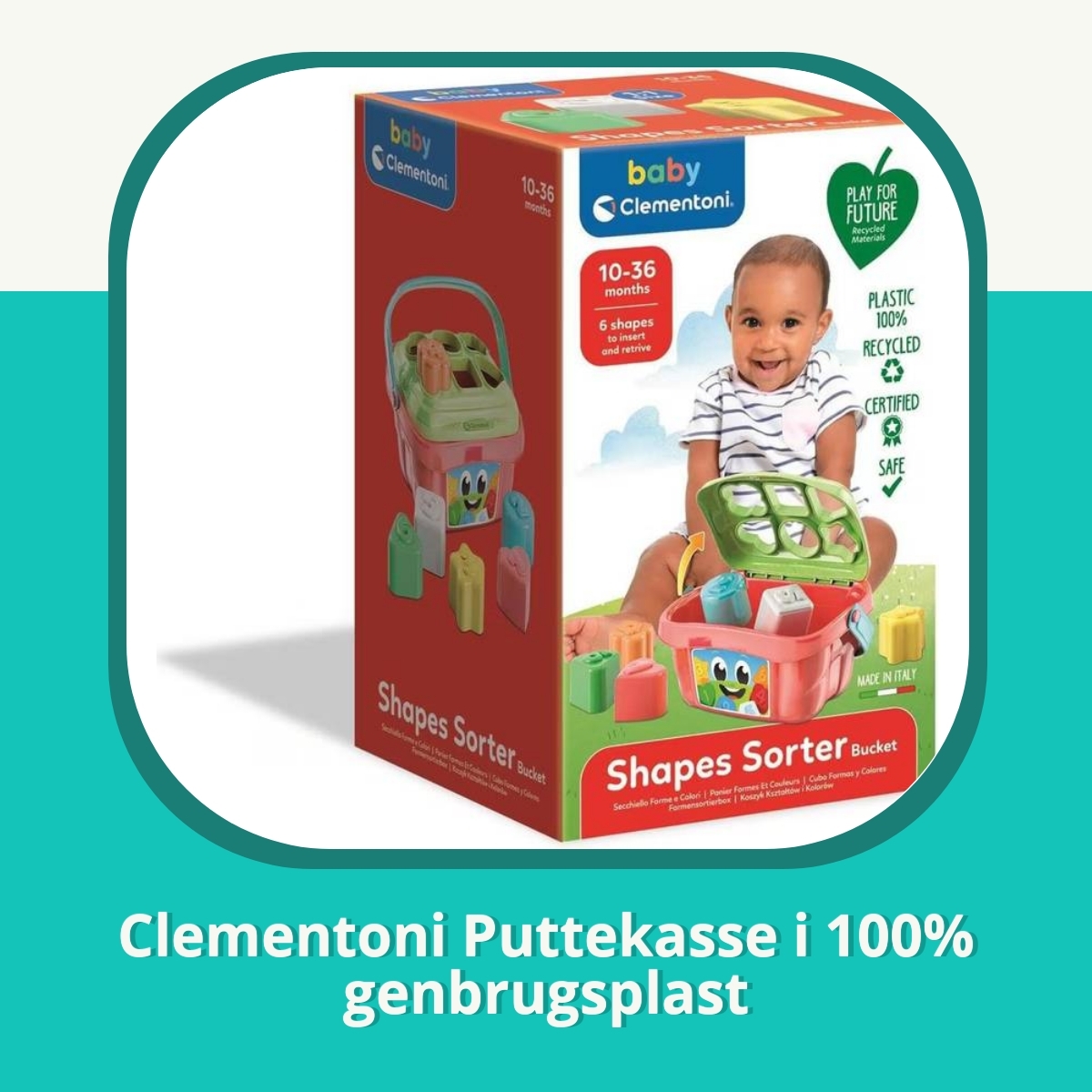 Anmeldelse af Clementoni Puttekasse i 100% genbrugsplast