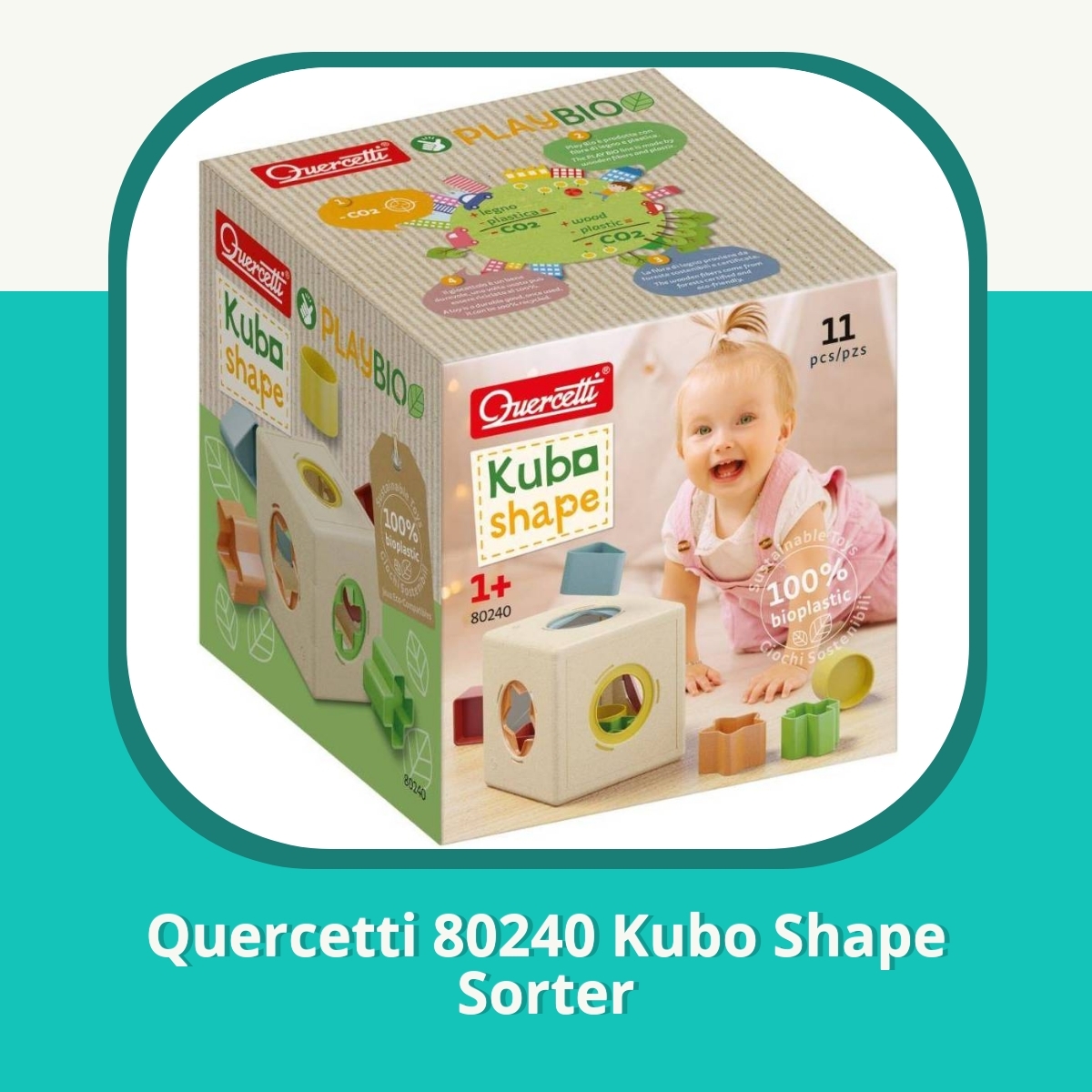 Anmeldelse af Quercetti 80240 Kubo Shape Sorter