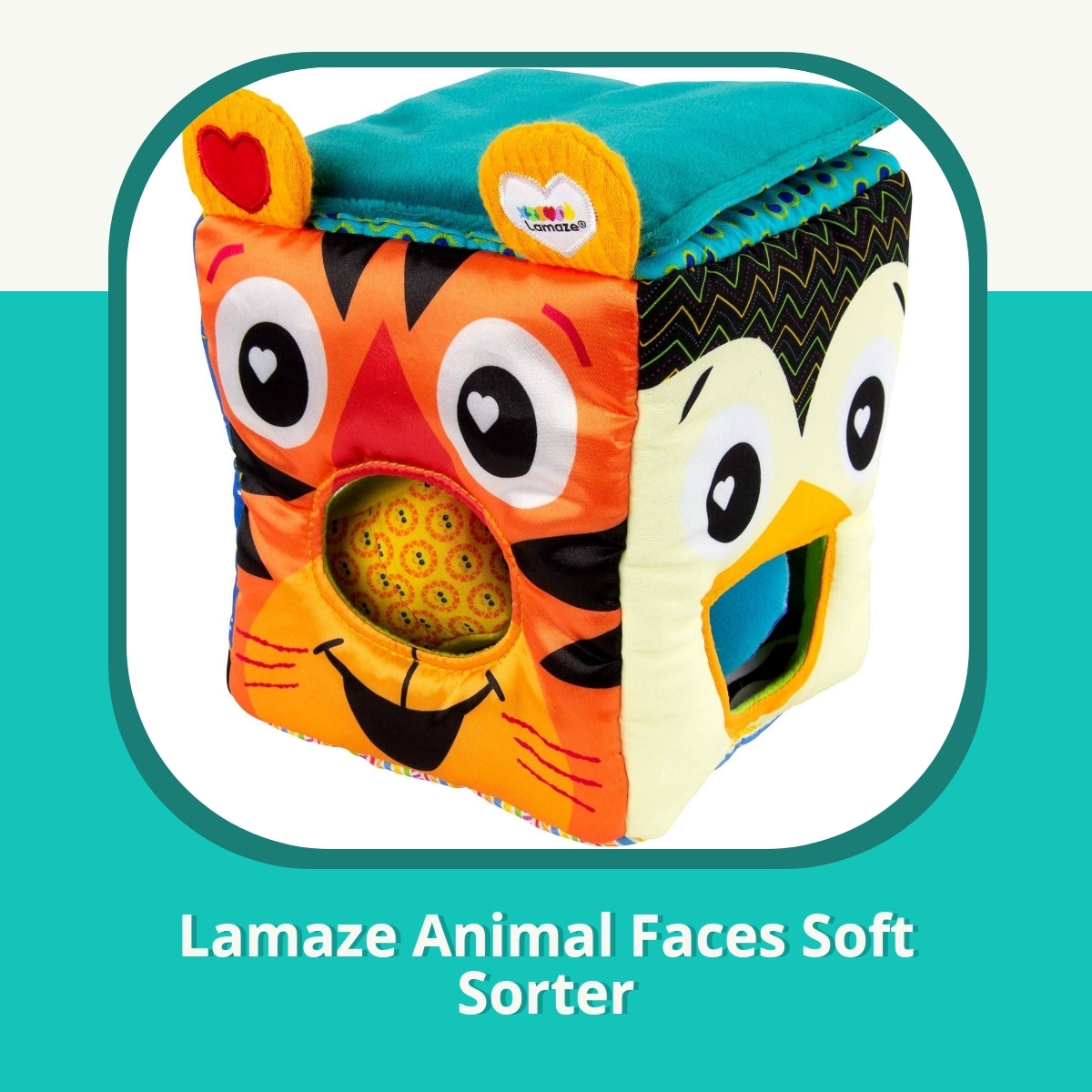 Anmeldelse af Lamaze Animal Faces Soft Sorter