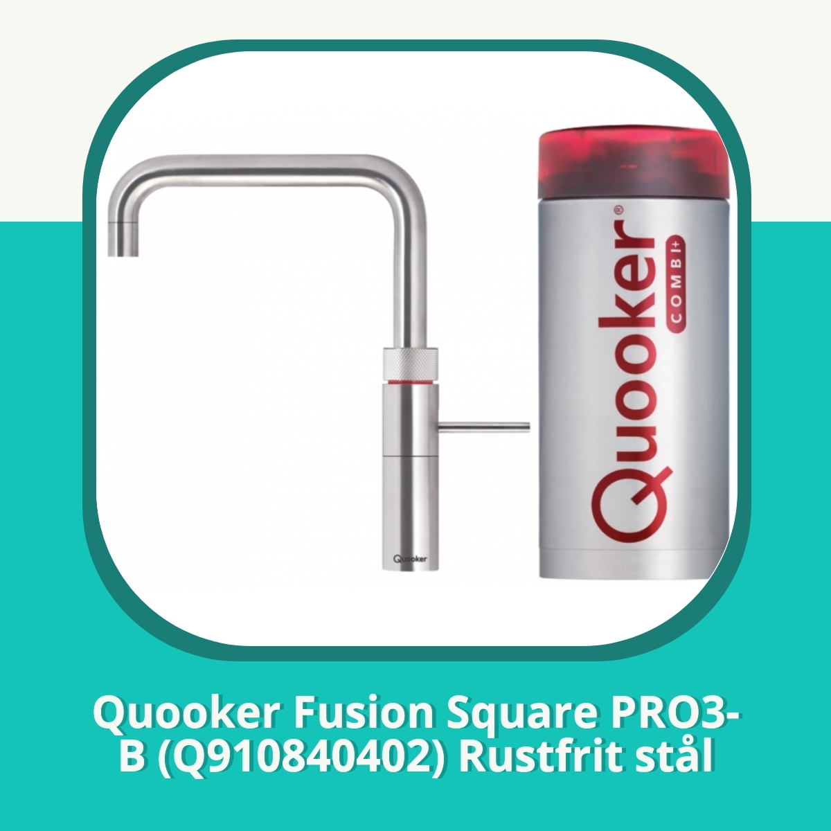 Anmeldelse af Quooker Fusion Square PRO3-B (Q910840402) Rustfrit stål