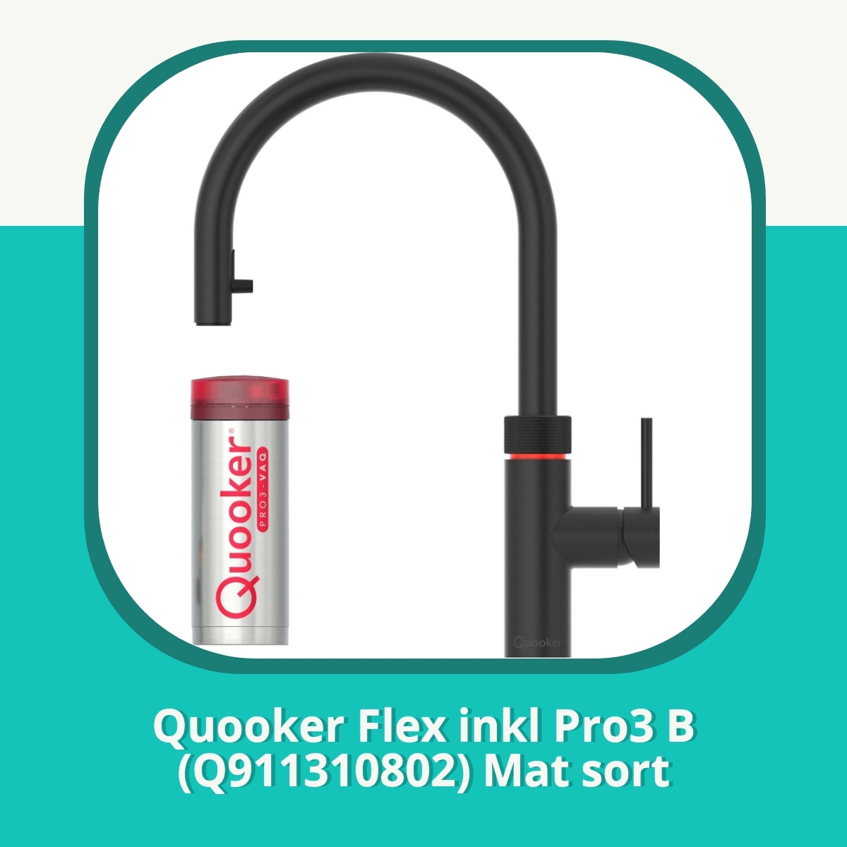 Anmeldelse af Quooker Flex inkl Pro3 B (Q911310802) Mat sort