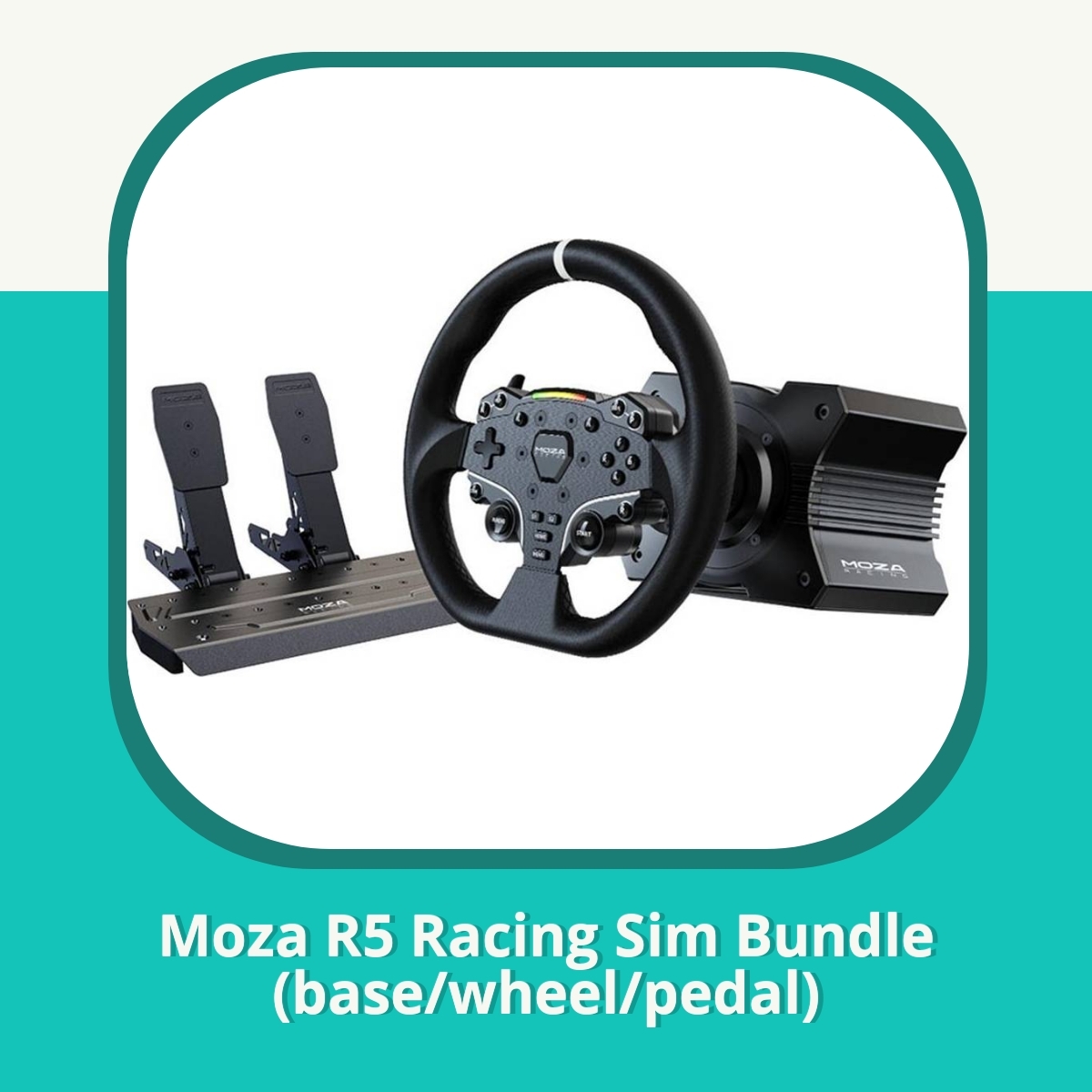 Anmeldelse af Moza R5 Racing Sim Bundle (base/wheel/pedal)
