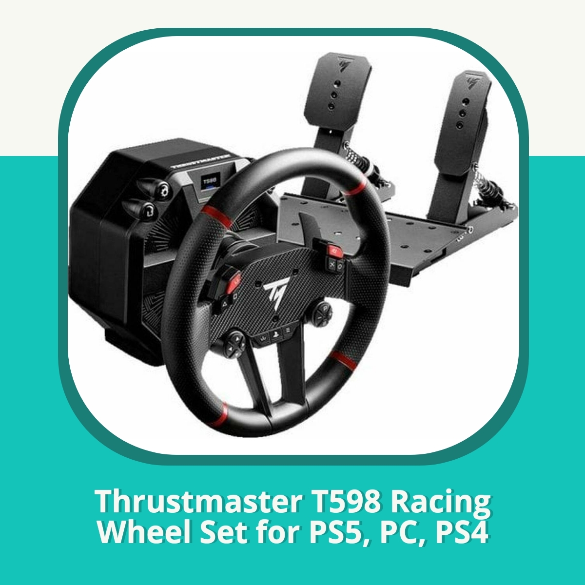 Anmeldelse af Thrustmaster T598 Racing Wheel Set for PS5, PC, PS4